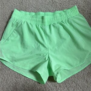 Target light green 3 inch athletic shorts